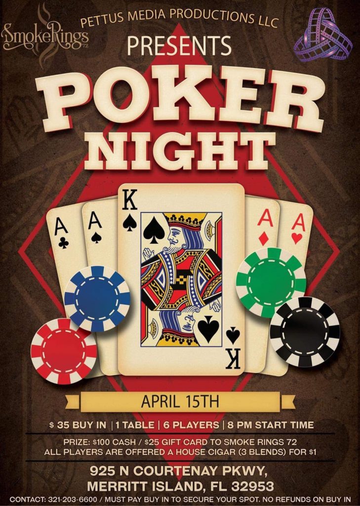 Poker Night- April 15th