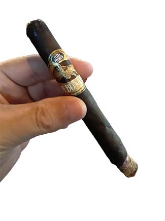 Shirtless Mike's Cigar of the Week- April 12, 2022- Debonaire Maduro Petite Lancero  