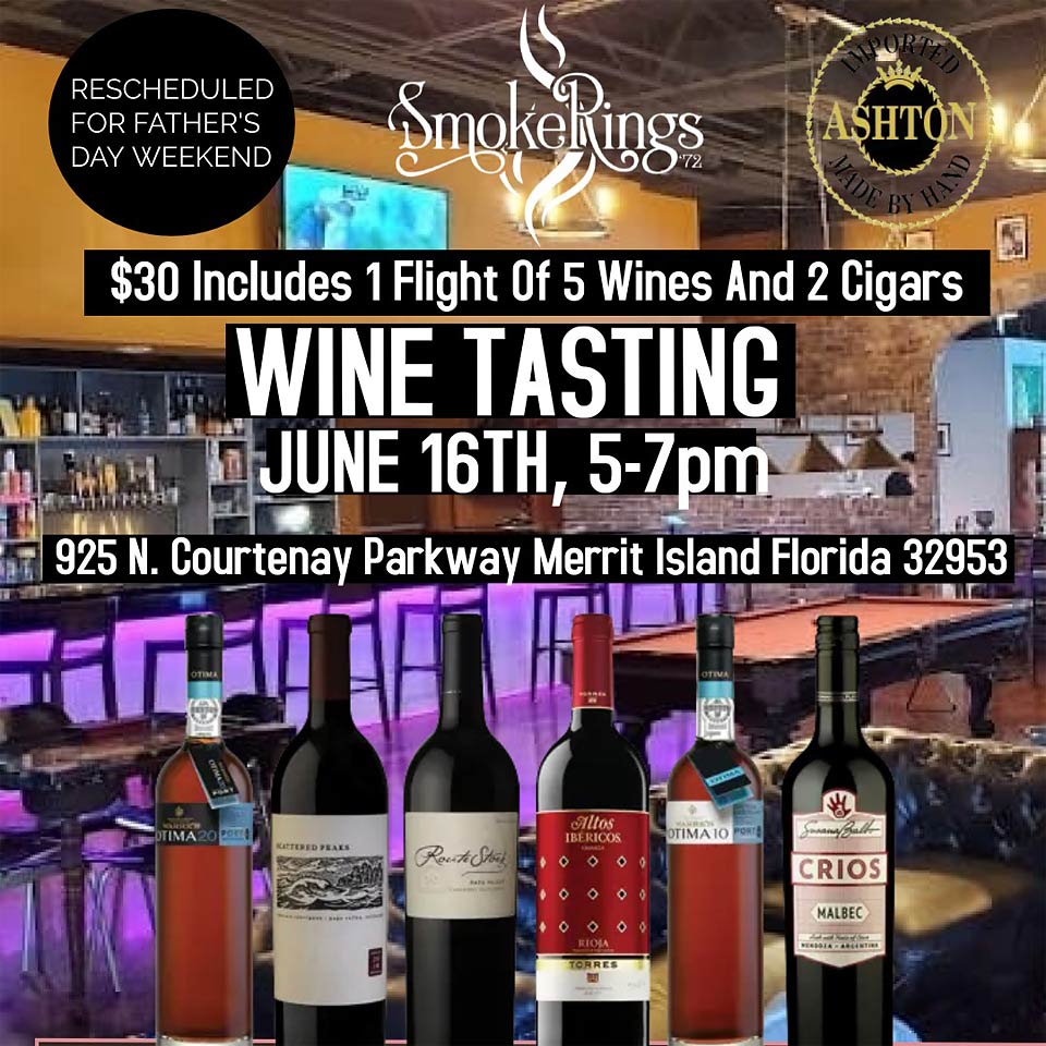 Cigar and Wine Pairing June 16th