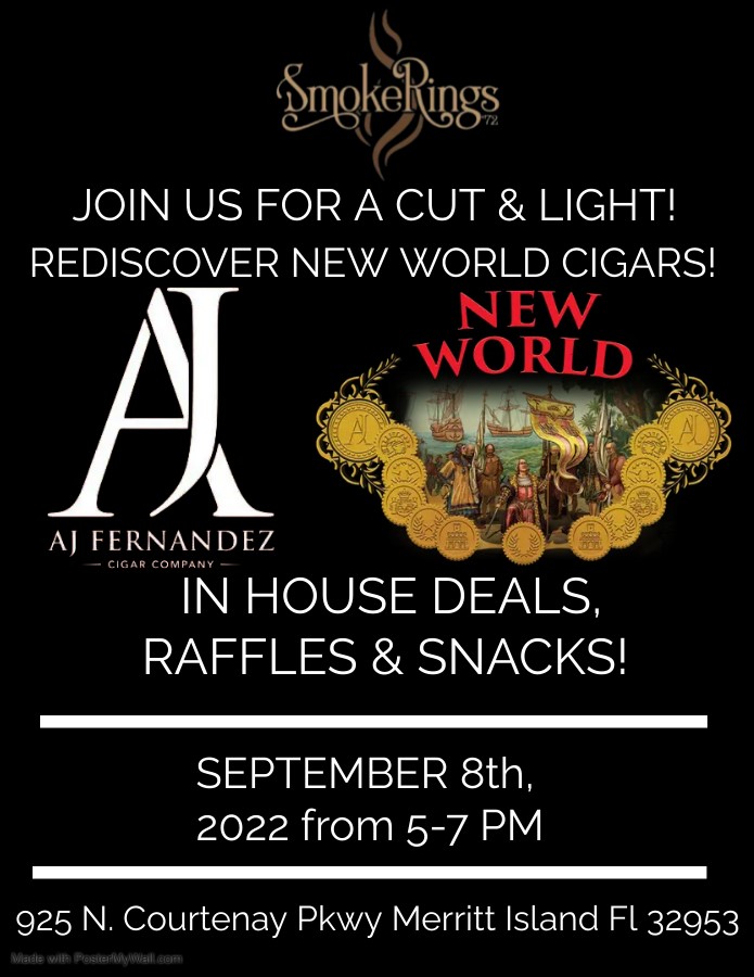 Join Us For a Cut & Light! Rediscover New World Cigars!