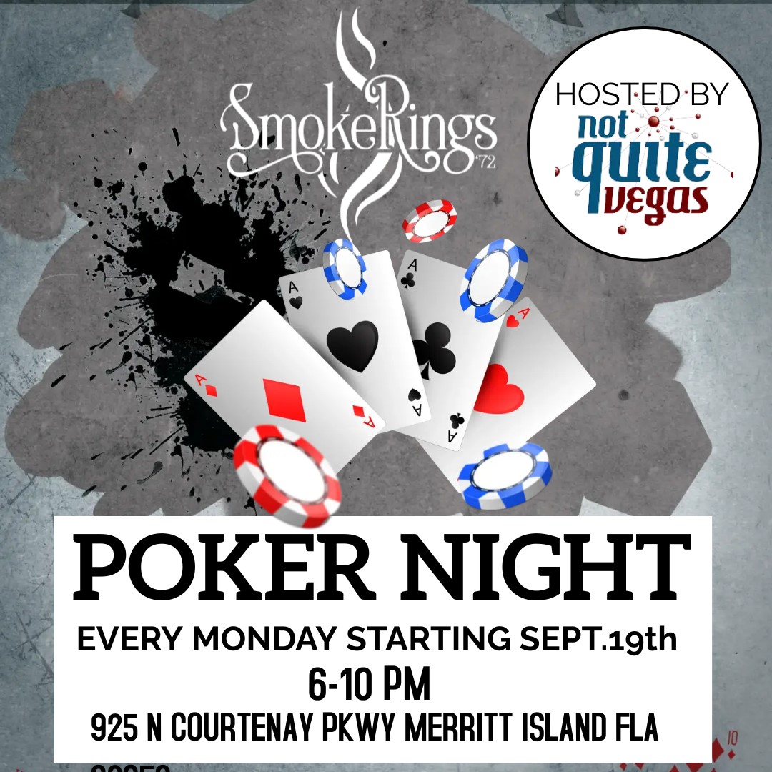 Poker Every Monday night 6-10pm