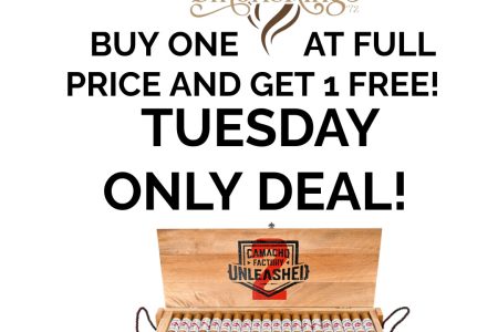 Buy 1 Get 1 Free Camacho Factory Unleashed 2 Every Tuesday!