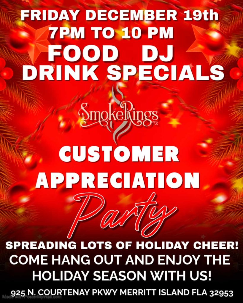 SmokeRings '72 Customer Appreciation Party 12/19/25