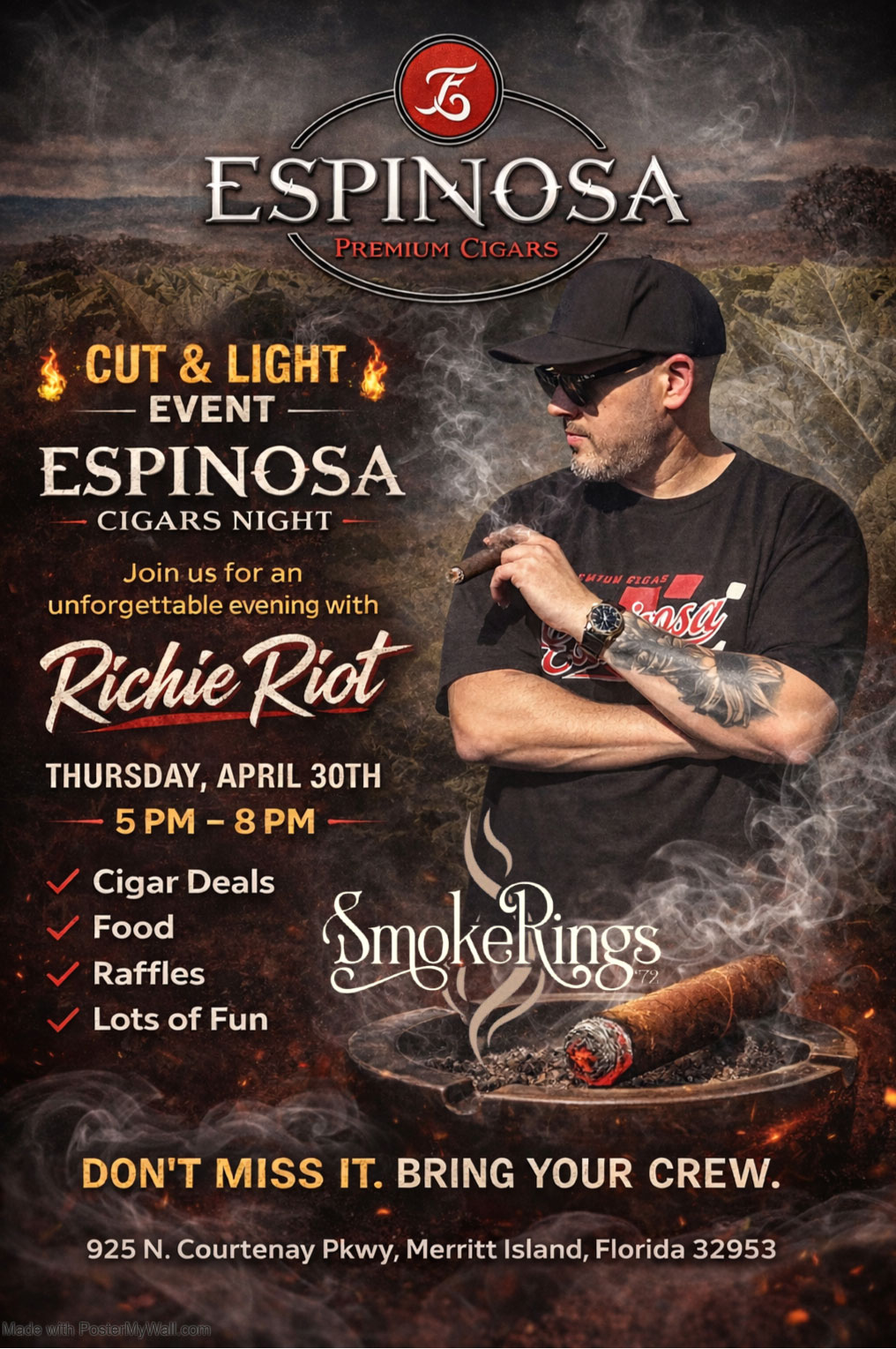 Cut & Light Event - Espinosa Cigars Night 4/30/26