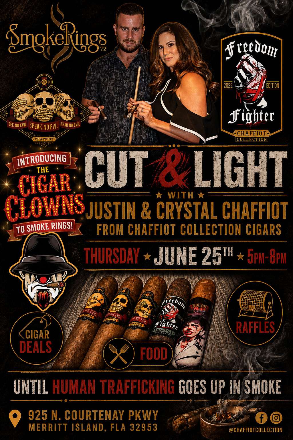Cut & Light with Justin & Crystal Chaffiot of Chaffiot Collection Cigars!