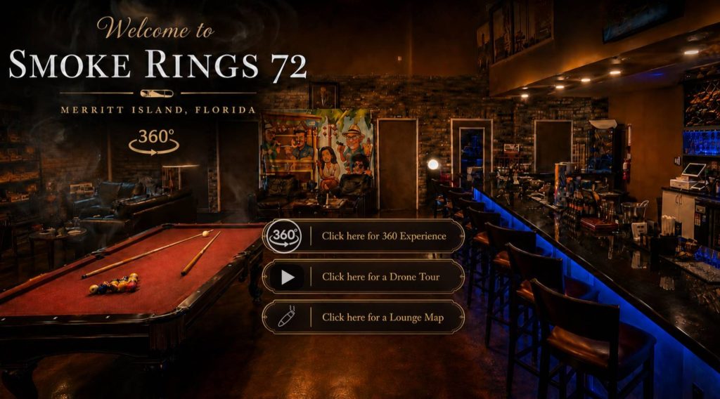 Take a Virtual Tour of Smoke Rings 72 – Brevard County's Premier Cigar Lounge