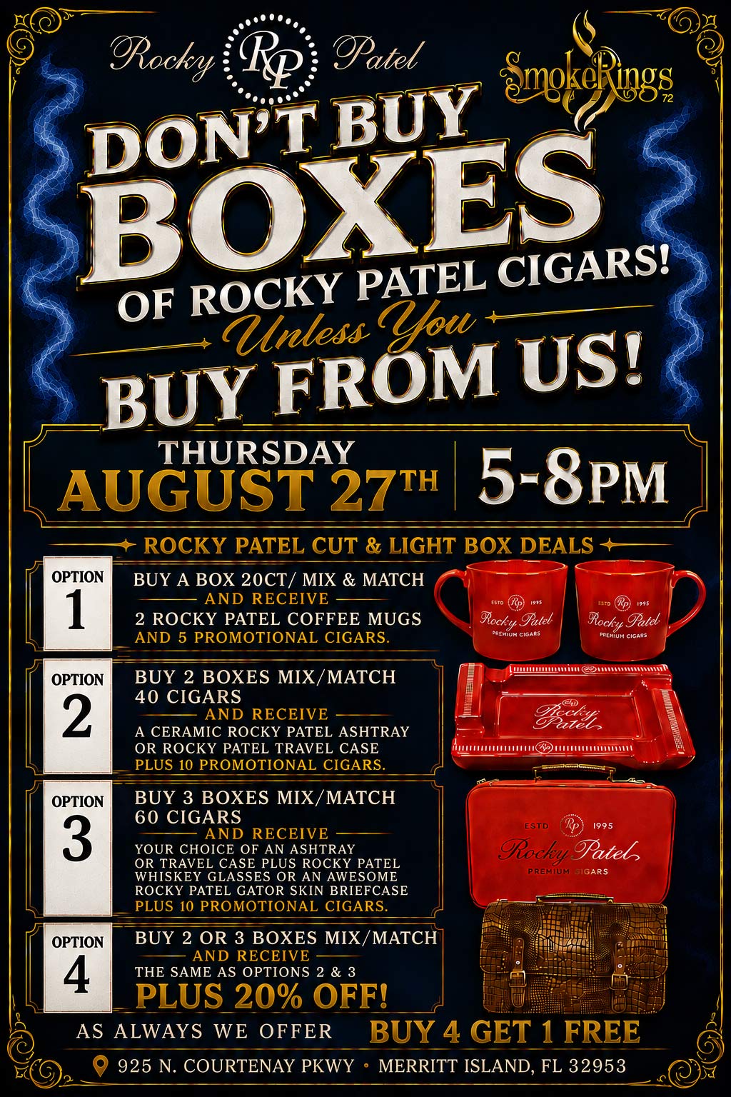 🔥 ROCKY PATEL CUT & LIGHT — THURSDAY, AUGUST 27TH! 🔥
