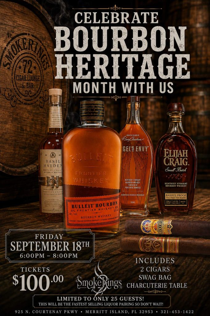 🥃 Celebrate Bourbon Heritage Month at Smoke Rings 72! 🥃
